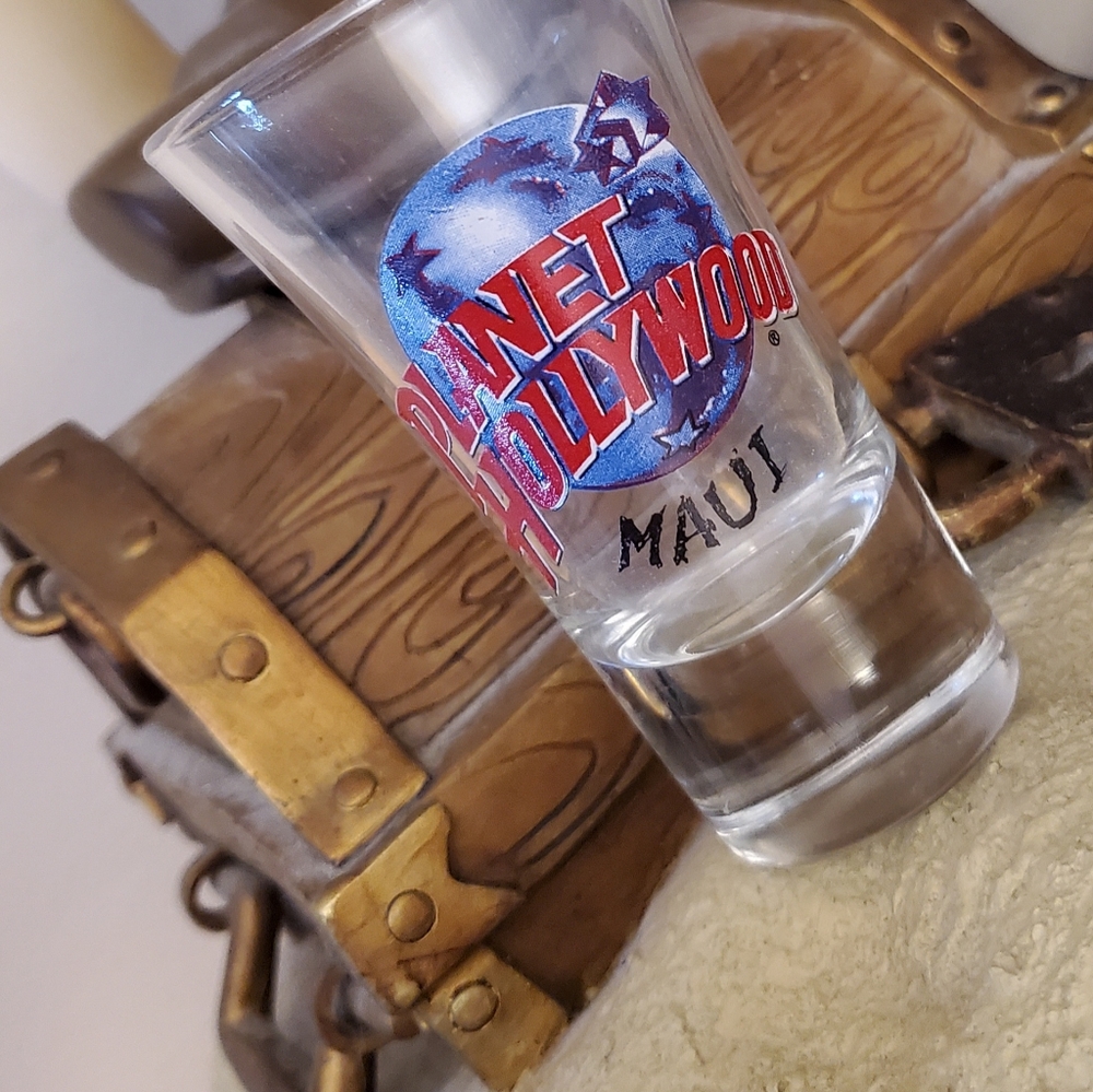 Planet Hollywood Maui Shot Glass Vintage